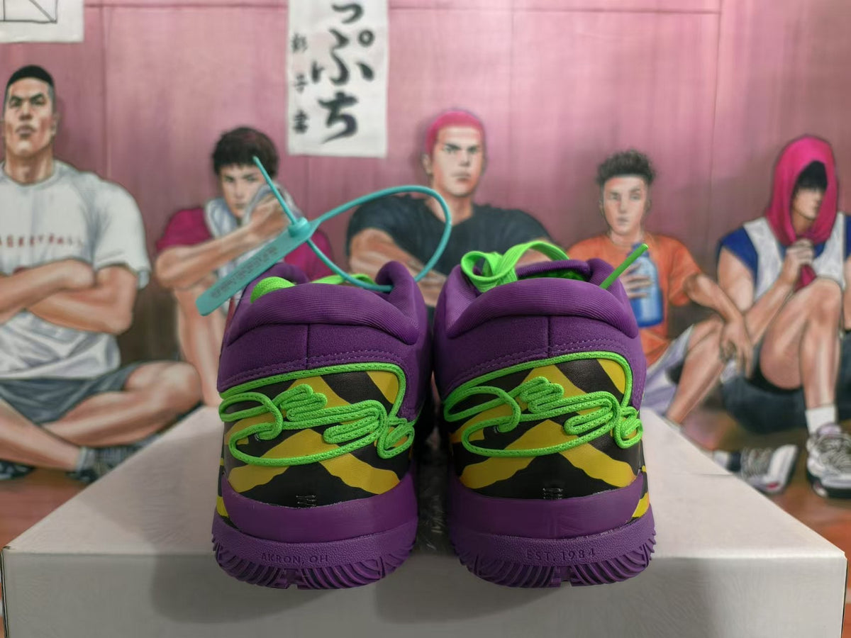 Nike Basketball Sneakers Purple Green