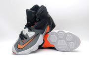 Nike High-Top Basketball Shoes Black White Orange EU 40-46