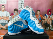 Nike Foamposite Sneakers Carolina Blue White