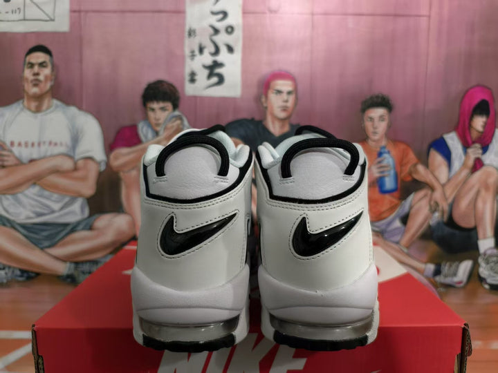 Nike Air More Uptempo Sneakers White Black