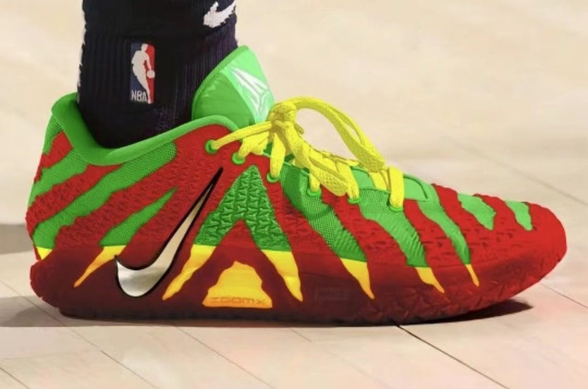 Nike 928-3 Basketball Sneakers Red Green Yellow
