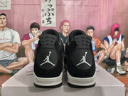 Jordan 4 Black White High-Top Sneakers