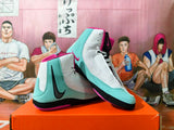 Nike High-Top Basketball Sneakers Gray Blue Purple