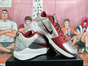 Nike Basketball Sneakers Burgundy Silver