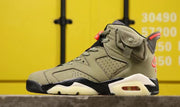 Air Jordan 6 TS 3M High-Top Sneakers Olive