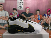 Nike Black History Month Basketball Sneakers Black White Gold