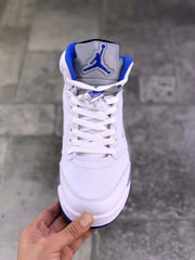 Jordan Air Jordan 5 Stealth 2.0 Sneakers White Blue 440888-140