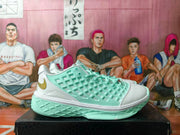 Nike Basketball Sneakers White Mint Green Gold