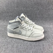 Jordan Air Jordan 1 Mid GS Light Bone Grey Fog Sneakers