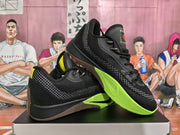 Nike Black and Green Basketball Sneakers
