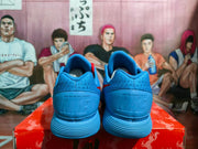 Nike Blue Graphic Swoosh Basketball Sneakers