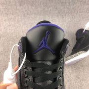 Jordan 3 Court Purple Black Sneakers CT8532-050
