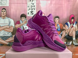 Purple Textured Basketball Sneakers