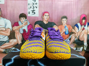 Nike Ja 1 Basketball Shoes Purple and Yellow LSU Style