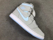 Air Jordan 1 WMNS High Zoom Grey Blue High-Top Sneakers