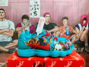Nike Basketball Sneakers Blue with Red Laces