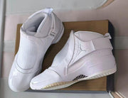 Jordan 19 White High-Top Basketball Sneakers