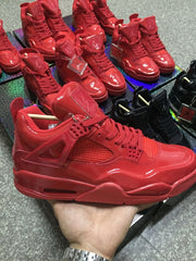 Jordan 4 Red Patent Leather Sneakers 719864 600