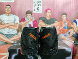 Nike Black and Red Basketball Sneakers