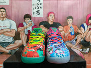Mismatched Color Basketball Sneakers