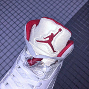 Air Jordan 5 Fire Red White Black Red Sneakers
