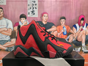 Reebok Red and Black High-Top Basketball Sneakers
