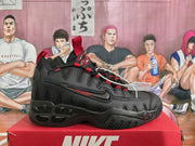 Nike Black and Red Sneakers