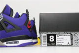 Jordan Air Jordan 4 Retro Levi's Purple Black Sneakers