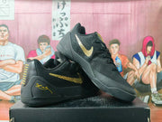 Nike Kobe Black Gold Basketball Sneakers