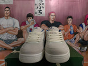 Jordan Low-Top Sneakers Off-White and Blue