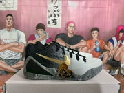 GiGi Basketball Sneakers Black White Gold