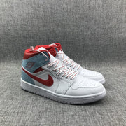 Jordan Air Jordan 1 Mid Ice Blue White Red 555112-104