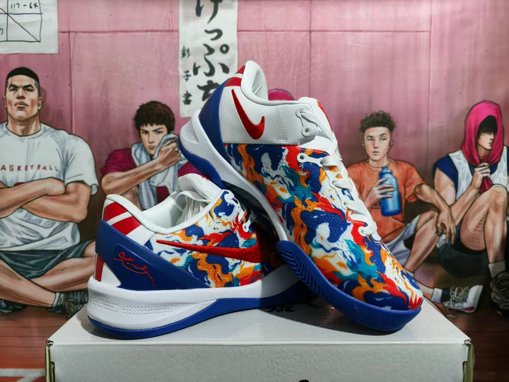 Nike Basketball Sneakers Blue White Multicolor