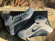 Nike HD2008 High-Top Basketball Sneakers Gray Black