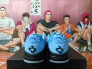 Blue Low-Top Sneakers with Black Midsole, EU 40-46