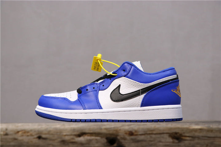 Jordan 1 Low Blue White Black Sneakers 553558-401