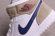 Jordan Air Jordan 1 Mid Sneakers White Blue Tan DO6726-100
