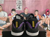 Nike Black Purple Yellow Basketball Sneakers