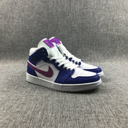 Jordan Air 1 Mid Blue Pink Sneakers 554724-451