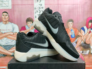 Nike Black Sneakers with Gray Swoosh and Translucent Sole