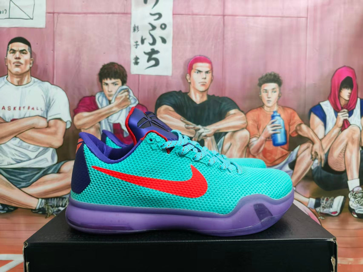 Nike EYBL Basketball Sneakers Turquoise Purple