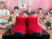 Nike Red Basketball Sneakers with White Swoosh