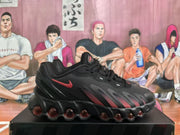 Nike Air Max Black and Dark Red Sneakers