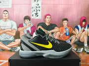 Nike Kobe 6 Basketball Shoes Black Yellow Grey