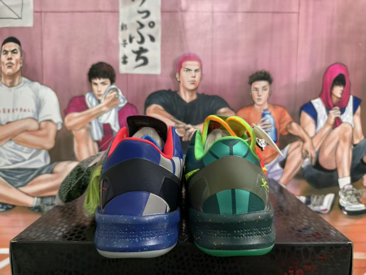 Nike Mismatched Basketball Sneakers Multicolor