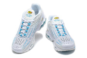 Nike Air Max Plus White and Blue Sneakers