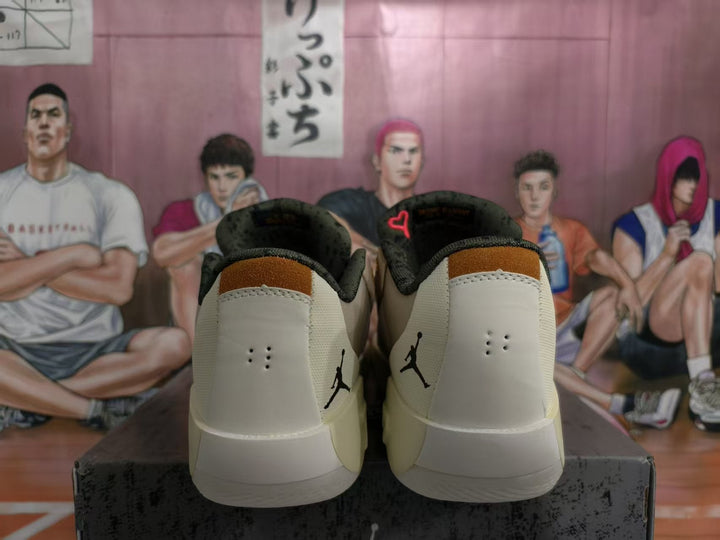 Jordan Basketball Sneakers Beige and Cream