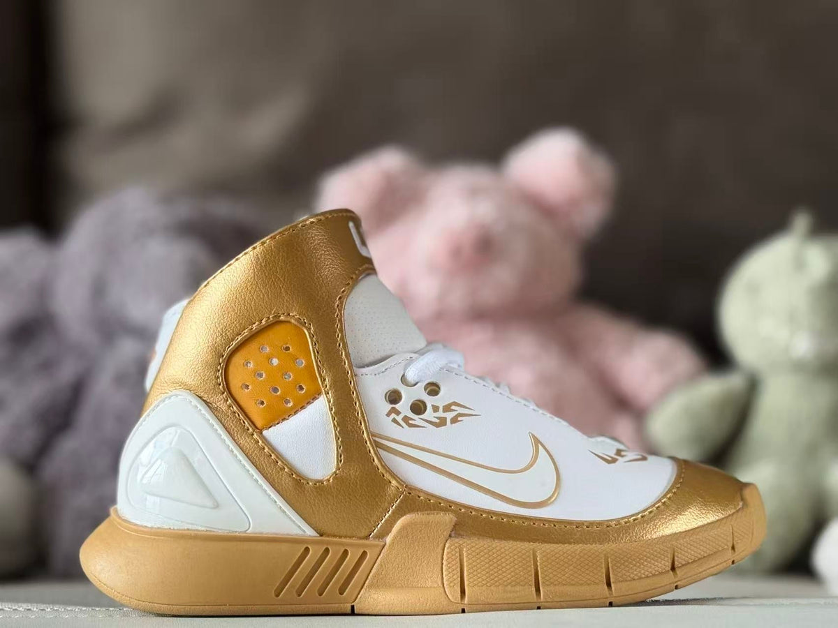 Nike Kobe 2K5 Kids' Basketball Shoes Gold White