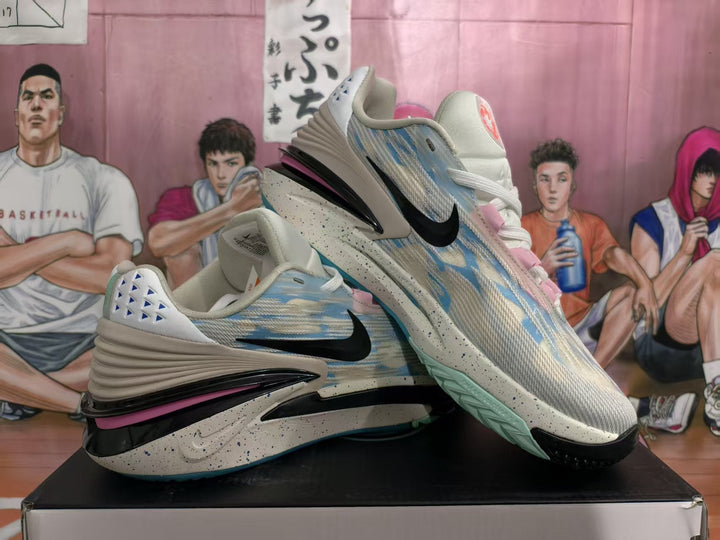 Nike Blue Camouflage Basketball Sneakers