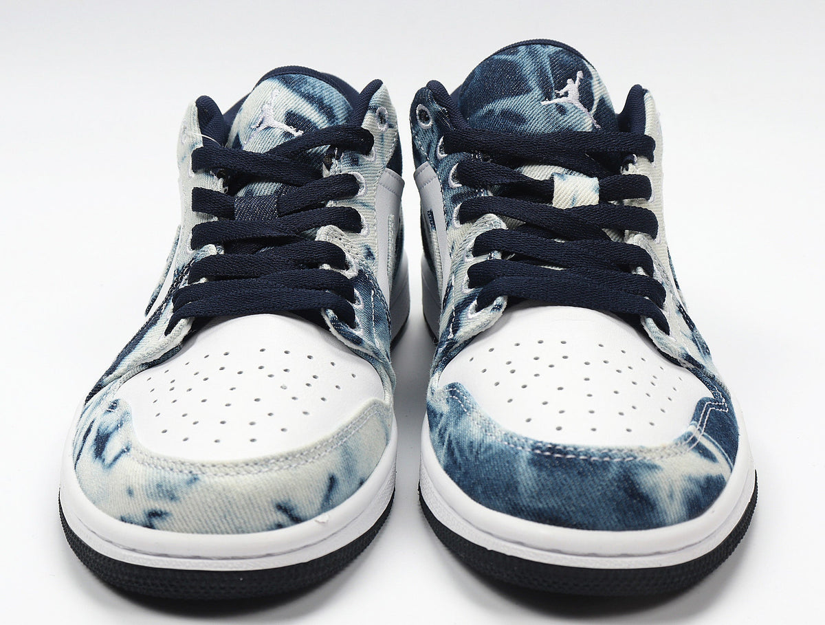 Jordan CZ8455-100 Washed Denim Low-Top Sneakers